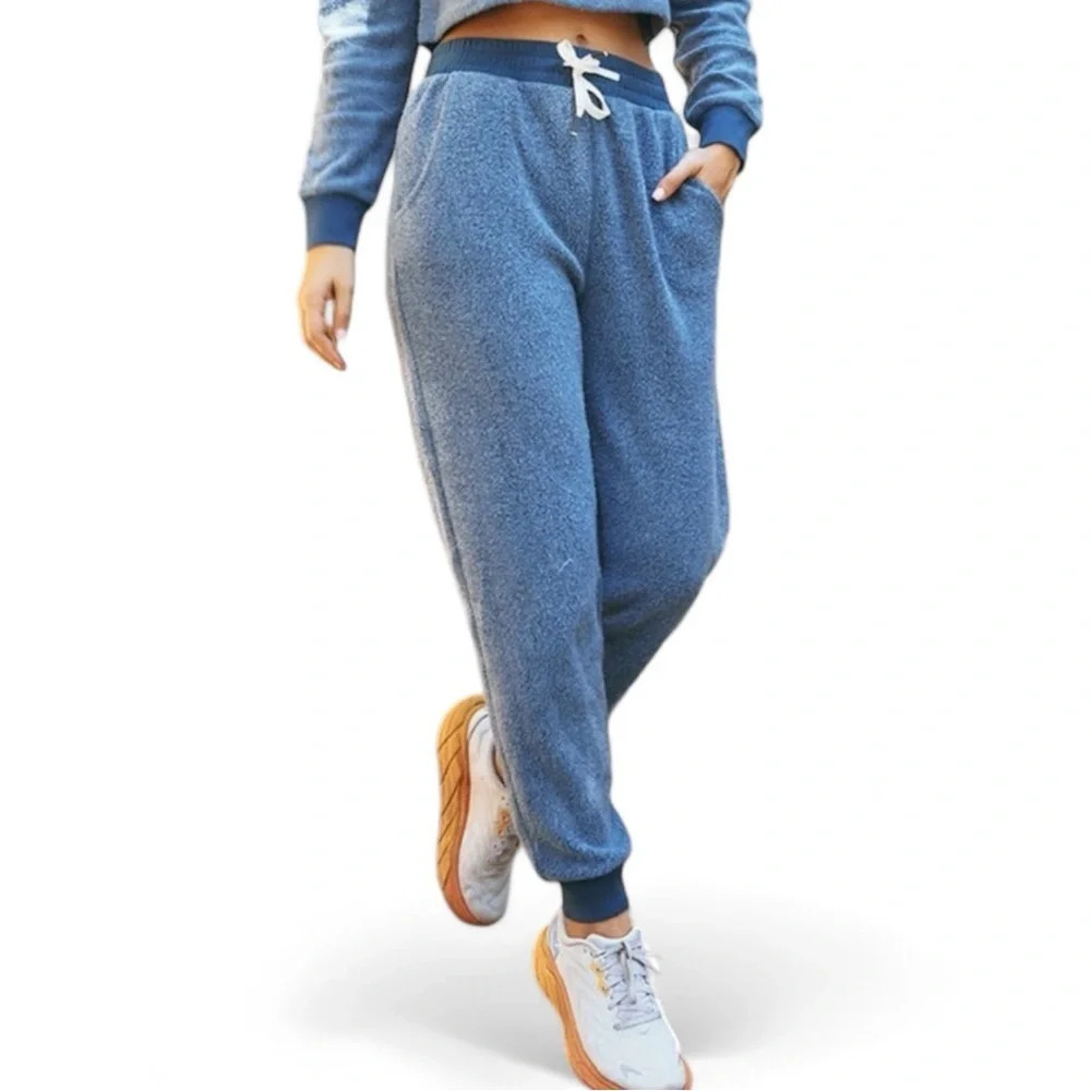 Feat Women’s Thick Blanket Blend Jogger Stargazer XS Navy Blue Cozy Sweatpants